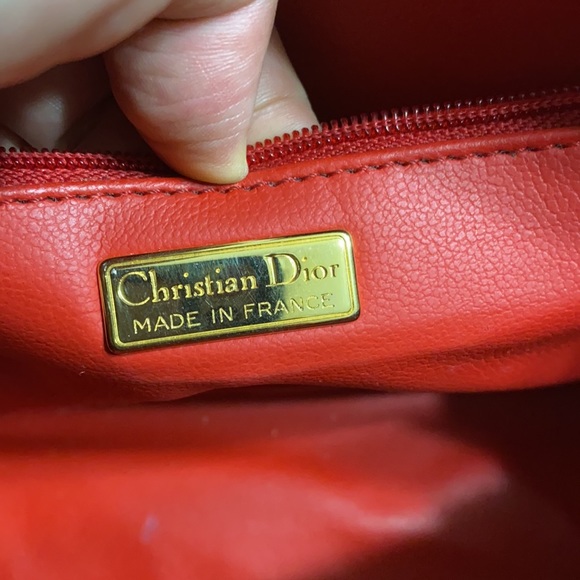 🖤VTG💕Christian Dior red bag - Picture 15 of 17